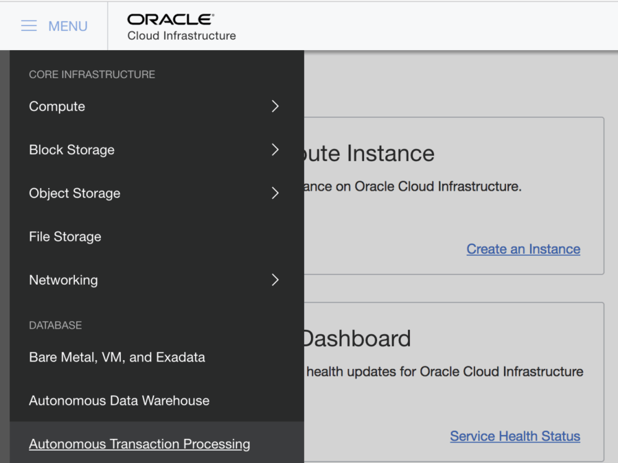 Autonomous Database: Creating an Autonomous Transaction Processing ...